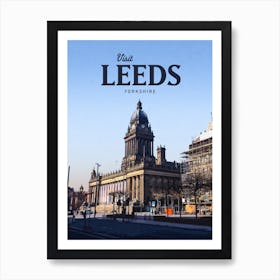 Visit Leeds Yorkshire Art Print