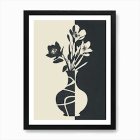 Botanical Contrast 2 Art Print