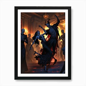 Skeleton Dance 2 Art Print