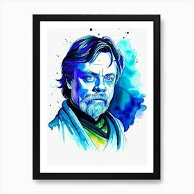 Mark Hamill In Star Wars: Episode Vi   Return Of The Jedi Watercolor Art Print