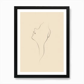 Portrait Of A Woman'S Face Art Print