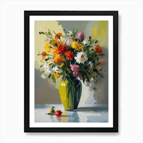 Flowers In A Vase 50 Art Print