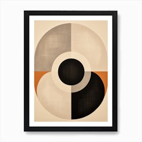 Beige Bauhaus Whispers Poster