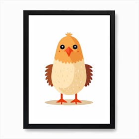 Baby Animal Illustration  Chick 7 Art Print