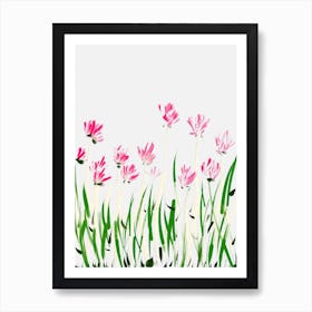 Pink Flowers Art Print