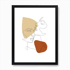 Kiss You Color Art Print