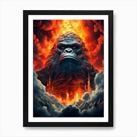 King Kong Ape Art Print