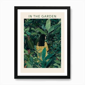 In The Garden Poster Green 8 Art Print