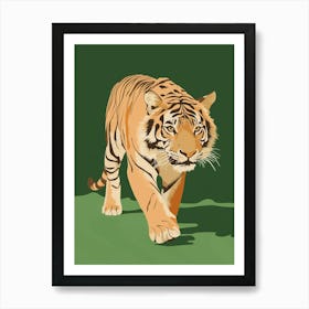 A Tiger, Walking Art Print