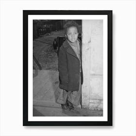 A Girl Standing In Doorway, Family Is On Relief, Chicago, Illinois By Russell Lee Art Print