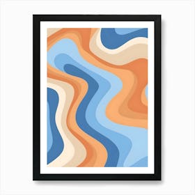 Abstract Wave Pattern 3 Art Print