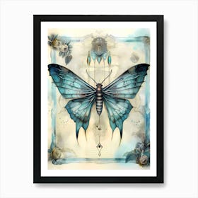 Blue Butterfly Art Print