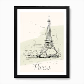 Paris Eiffel Tower France Art Print