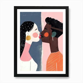 Kissing Couple 3 Art Print