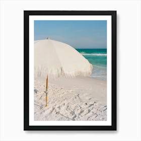 Beach Umbrella on Film Art Print