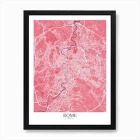 Rome Pink Purple Art Print