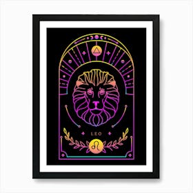 Astrology Leo Zodiac Poster