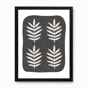 Black Palm Art Print