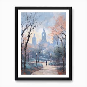 Winter City Park Painting Balboa Park San Diego 2 Art Print