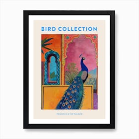 Peacock In A Palace Painting Poster Affiche