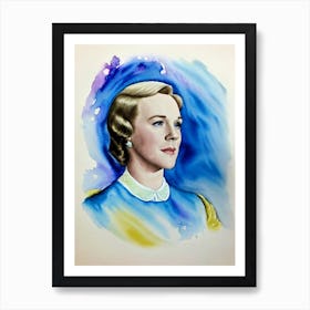 Julie Andrews In The Sound Of Music Watercolor Art Print