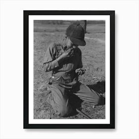 Son Of Pomp Hall, Tenant Farmer, Eating Walnuts Which Were Grown On Their Farm In Creek County, Oklahoma, See Gene Art Print