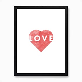 Cœur d'Amour Affiche Minimaliste pour Salon