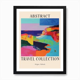 Abstract Travel Collection Poster Antigua Barbuda 6 Art Print