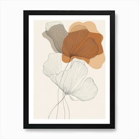 Ginkgo Leaves 1 Art Print