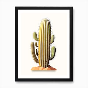 Barrel Cactus Marker Art 3 Art Print