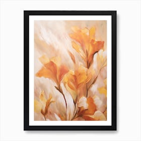 Fall Flower Painting Freesia 3 Art Print