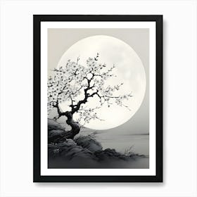 Asian Cherry Blossom Tree 1 Art Print