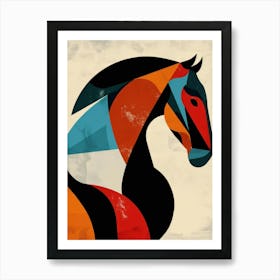 Abstract Horse Head 1 Art Print