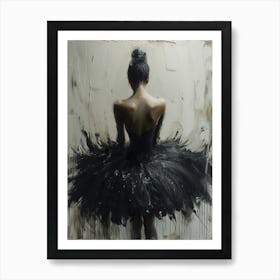 Black Ballerina Art Print