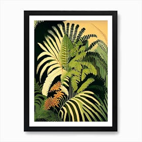 Australian Tree Fern Rousseau Inspired Art Print