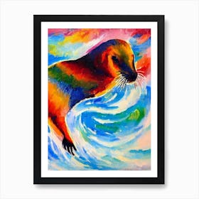 Sea Lion Matisse Inspired Art Print