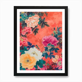 Great Japan Hokusai Japanese Flowers 7 Art Print