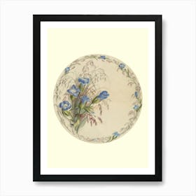 Blue Irises Art Print