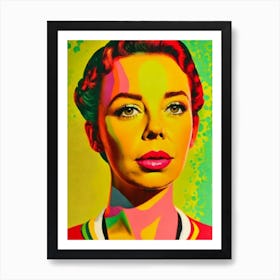 Olivia Colman Colourful Pop Movies Art Movies Art Print