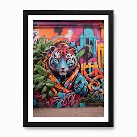 Graffiti Tiger Art Print