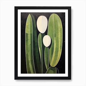 Modern Abstract Cactus Painting Carnegiea Gigantea Cactus 5 Art Print