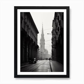 Turin, Italy,  Black And White Analogue Photography  2 Art Print