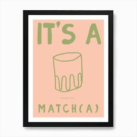 Matcha Latte Print Art Print