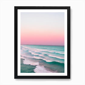 Four Mile Beach, Australia Pink Photography 3 Art Print