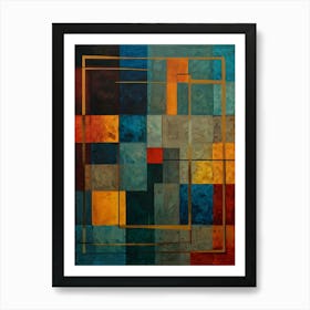 Abstract Squares Art Print