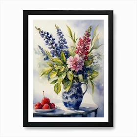 Flowers In A Vase 52 Art Print