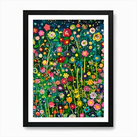 Flower Garden Art Print