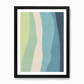 Abstract Wavy Lines - Eg Art Print