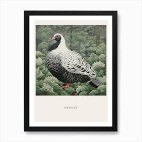 Ohara Koson Inspired Bird Painting Grouse 3 Poster Art Print