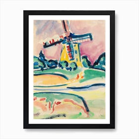 Windmill, Ernst Ludwig Kirchner Art Print